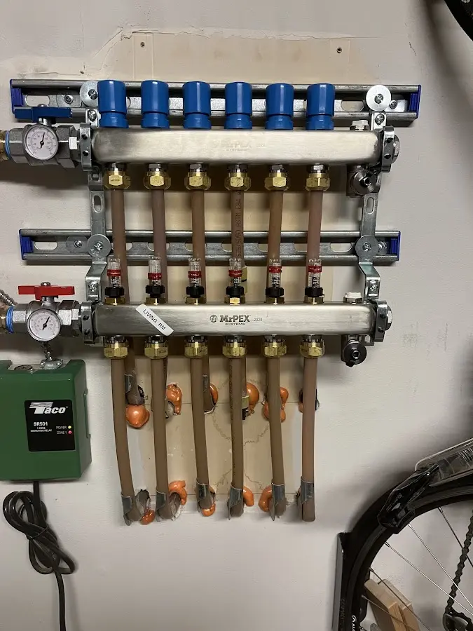 Plumber performing Gas Line Installation at a residential property in Panthersville